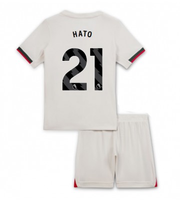 Chelsea Jorrel Hato #21 Udebanetrøje Børn 2025-26 Kortærmet (+ Korte bukser)